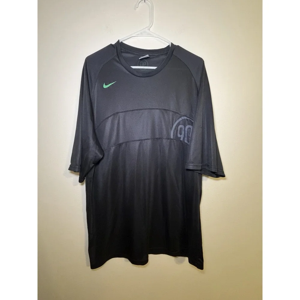 Nike T-Shirt Mens XL Black Fit Dry Activewear Workout Gym Sports Dad‎